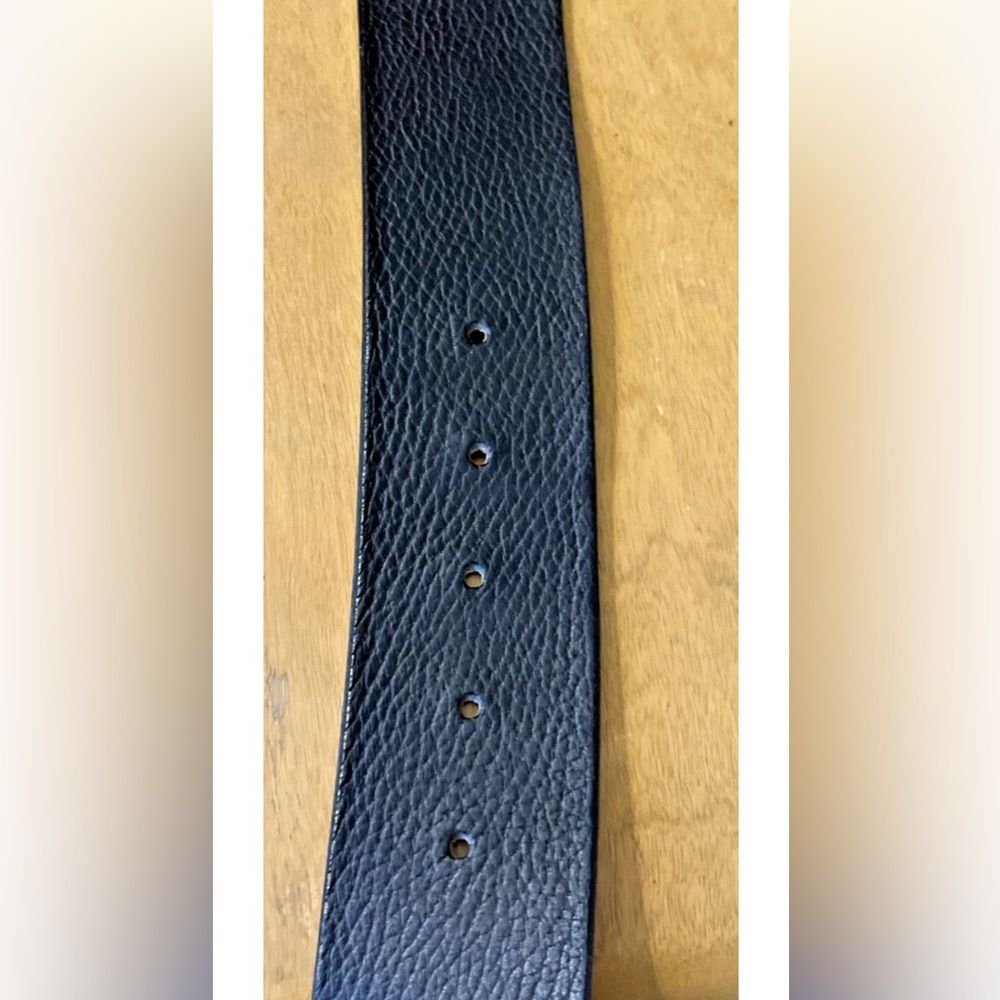 Banana Republic Womens Black Italian Leather Belt Size Medium Made in USA~~EUC! - Picture 7 of 8